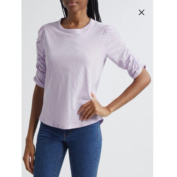 NWOT Veronica Beard Waldorf Top in Soft Lilac SZ XS - Picture 4 of 7